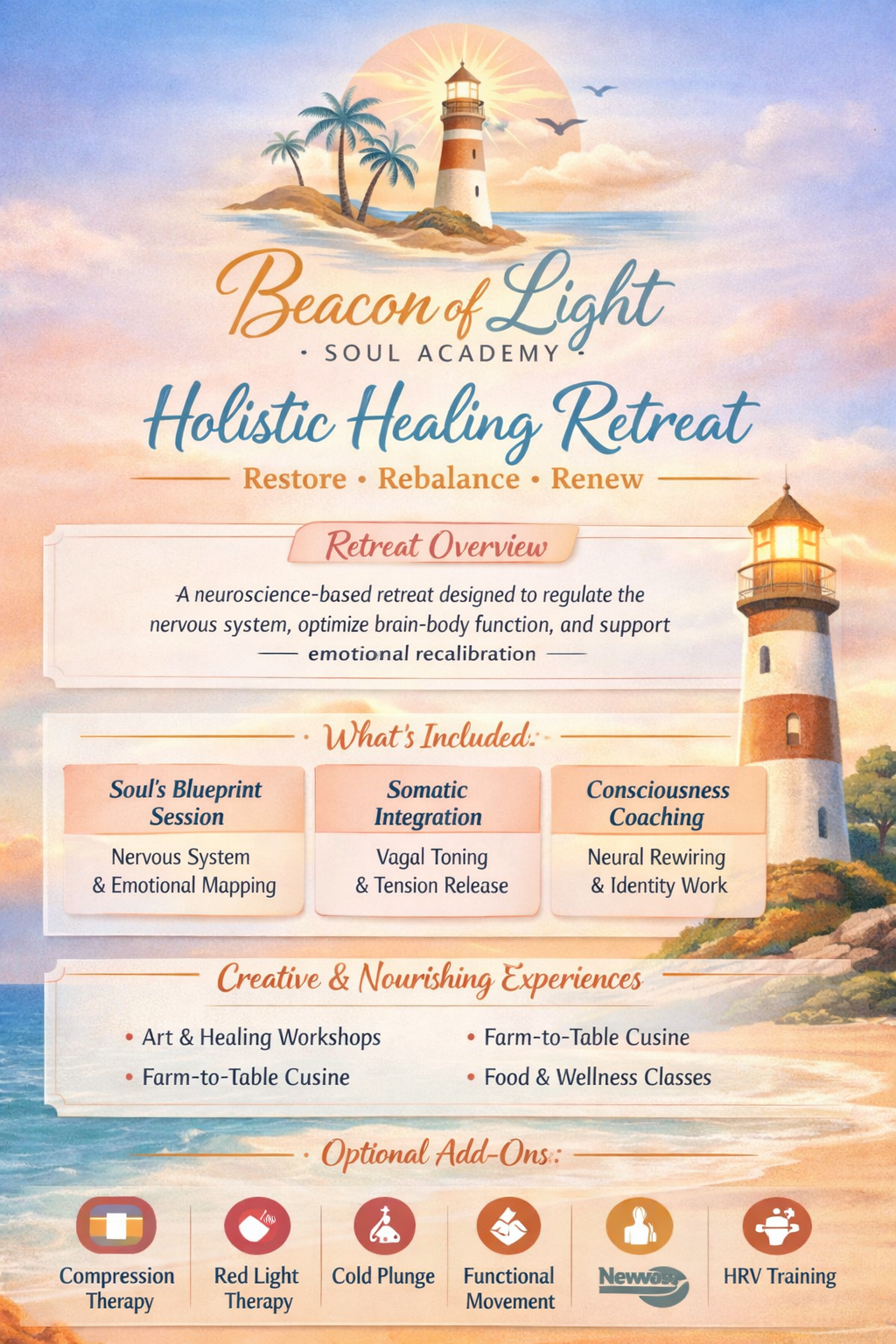 Holistic Healing Retreat flyer